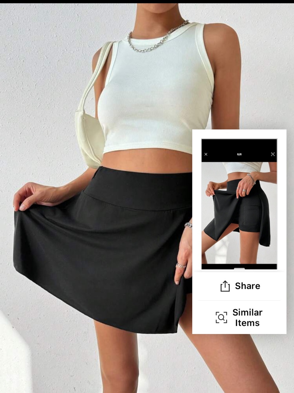 2 SHEIN valorelle Nooralise Women's BLACK athletic skirst M & L